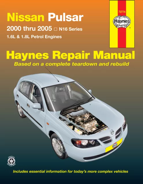 Nissan Pulsar N16 2000-2005 Haynes Workshop Manual