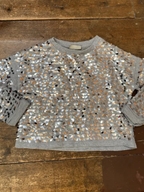 Next Girls Sparkly Sequin Jumper Age 3-4 Years Party