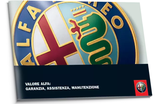 Carnet d'entretien italien Alfa Romeo