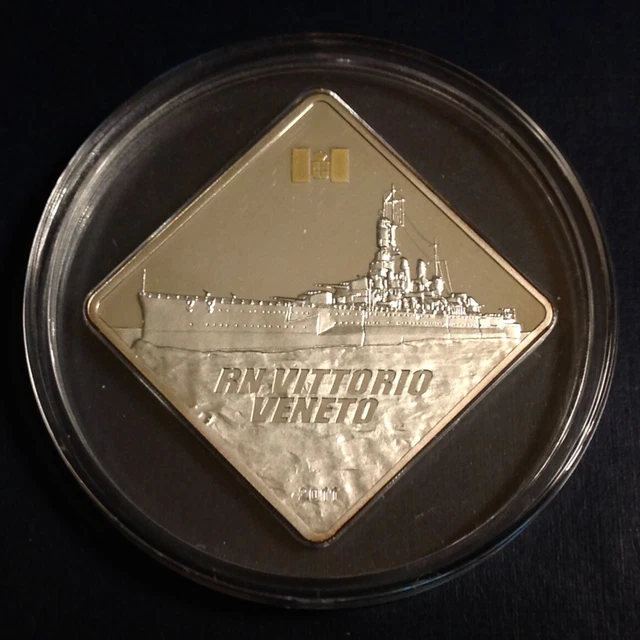 2011 $10 Republic of Palau 2 Oz. .999 Silver Proof Coin - Vittorio Veneto