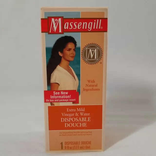 1 ducha desechable de vinagre y agua extra suave Massengill