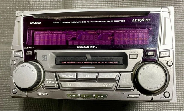 ADDZEST DMZ615 CLARION 2DIN CD MiniDisc Spectrum Analyzer Car