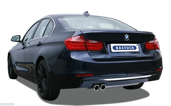 Bastuck Impianto Racing Da Gatto. BMW 3er F30 Limo 316i 320i 2x76mm Arrotolato