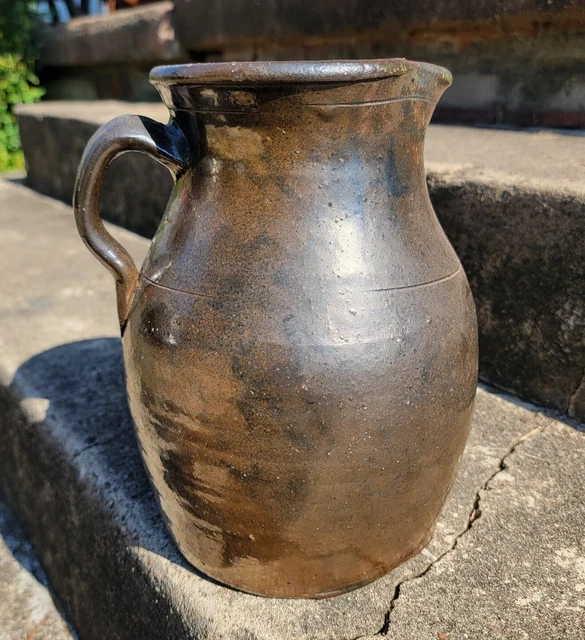 Antique Eli Hewell Gillsville Georgia Pottery Pitcher Stoneware Estate Find Rare Antique Eli Hewell Gillsville Georgia Pottery Pitcher Stoneware Estate Find Rare