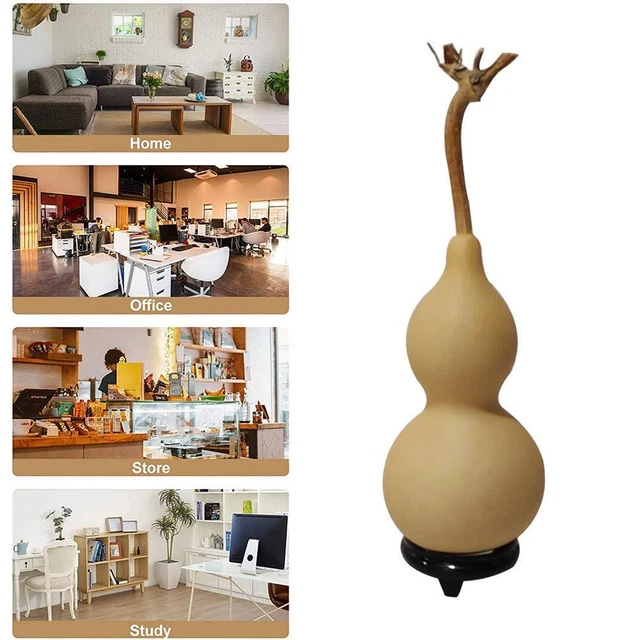 (9-12 cm) Botella de vino seco real natural potable tipo calabaza t1h Q adornos O4N1
