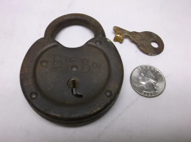 Antique Big Boy Lock with Key