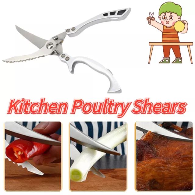 Kitchen Shears, Kitchen Scissors Heavy Duty Meat Scissors Poultry Shears,  Dishw