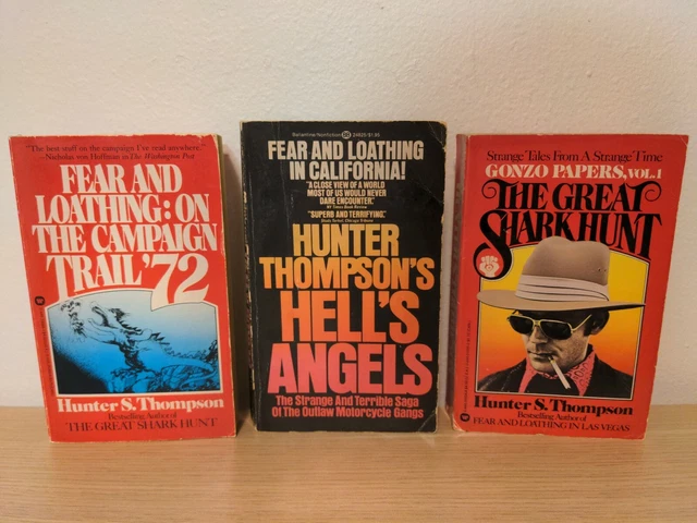 HUNTER THOMPSON LOT Hell's Angels GREAT SHARK HUNT Fear Loathing ...