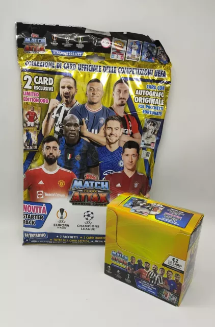 MATCH ATTAX Champions League 2021 2022 - Starterpack + Box 24 bustine Topps