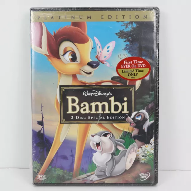 Disneys Bambi (DVD 2005 2-Disc Set, Special Edition/Platinum Edition) New Sealed