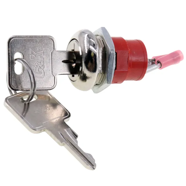 Greengate Mom-Key Wired Momentary Keyed Switch Cam Lock, Stainless Steel