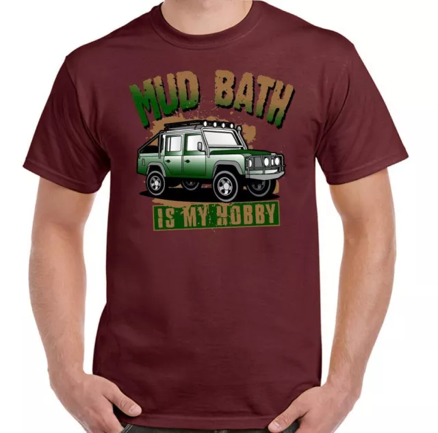 T-shirt 4x4 90 SVX 120 Off Roading Mud Bath Uomo Funny Road 7