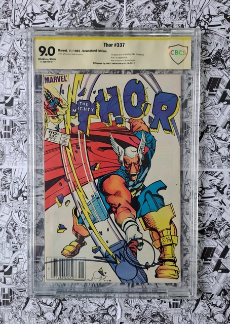 🔥Thor #337 CBCS 9.0 NEWSSTAND FIRST APP OF BETA RAY BILL SIGNED WALT SIMONSON🔥