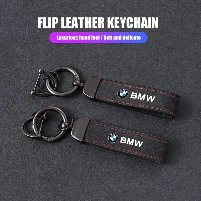 Porte-clés BMW M3 E92 - Simili Cuir Et Métal - Fabriqué En France