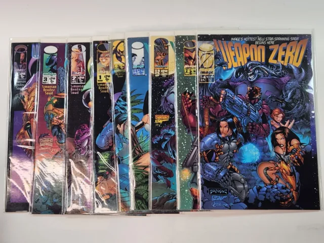 Weapon Zero T-4 T-3 T-2 T-1 0 1 2 3 4 Image Comics 9 Book Lot Walt Simonson 1995