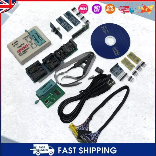 EZP2024 High-speed USB SPI Programmer BIOS Chip USB 2.0 12Mbps(With 12 Adapter)