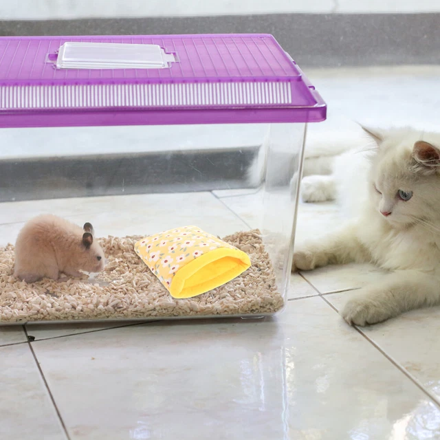 4x Kaninchen Hängematte Frettchen Bett Warme Kleine Pet Bett Guinea Pig Hideout 6