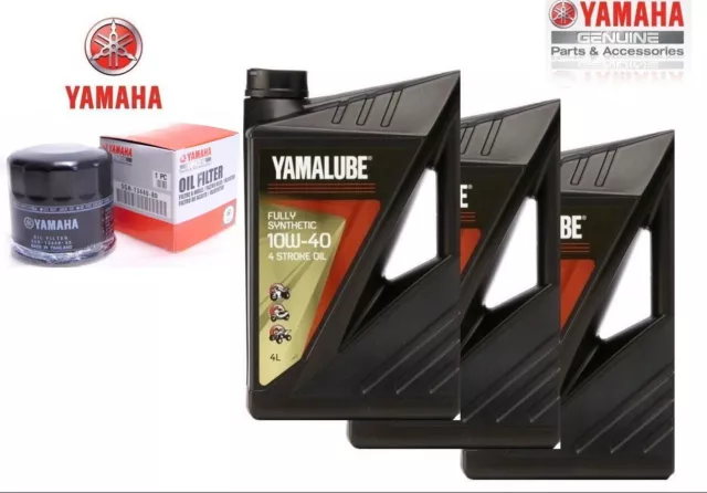 Kit Tagliando Yamalube Fs Filtro Olio Yamaha Mt 07 Mt 09 100% Sintetico