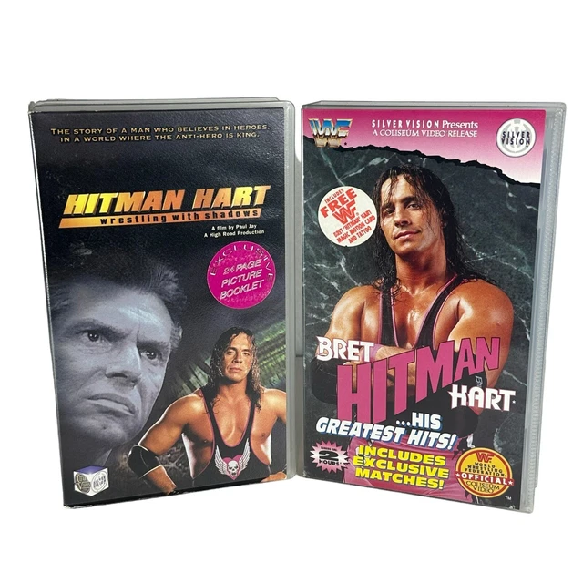 HWC Trading FR Bret Hitman Hart Gift Signed FRAMED A4 Printed