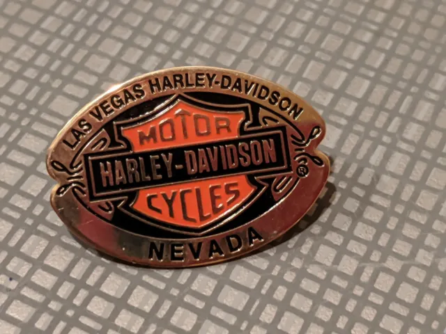 Harley Davidson Motorcycles Las Vegas Nevada Souvenir Biker Pin Club