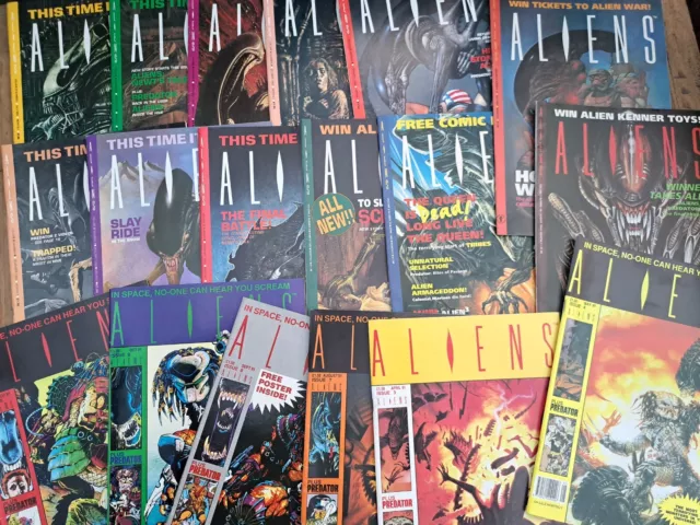ALIENS + PREDATOR Season 2 1990s UK Trident Dark Horse Comics x21 SEE LIST