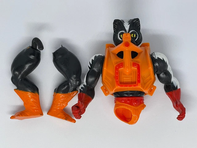 Stinkor VTG MOTU Action Figure Mattel He-Man 1981 For Parts Or Repair With Vest