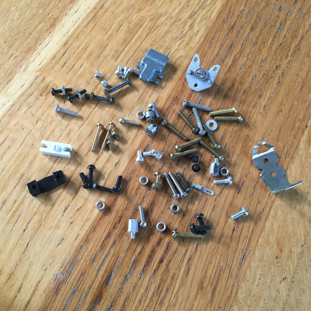 Lot Visserie parts cartridge tonearme fix vintage turntable