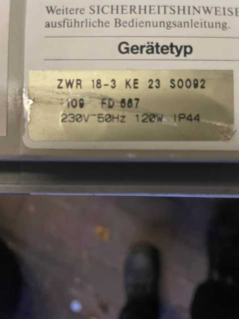 JUNKERS GASTHERME ZWR 18-3KE funktioniert aber mit Fehler EA , als
