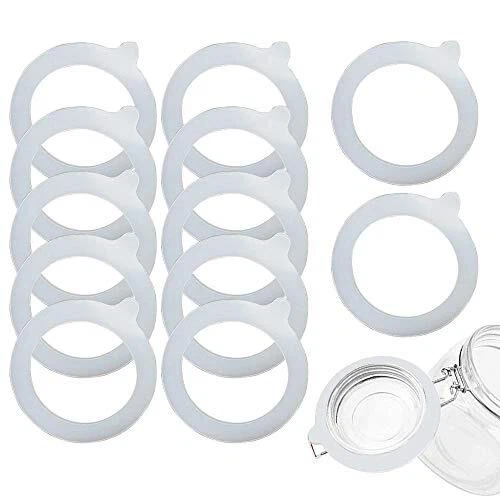 12 PC RUBBER Ring Jar Seals for Glass Jars Rubber Seals for Glass