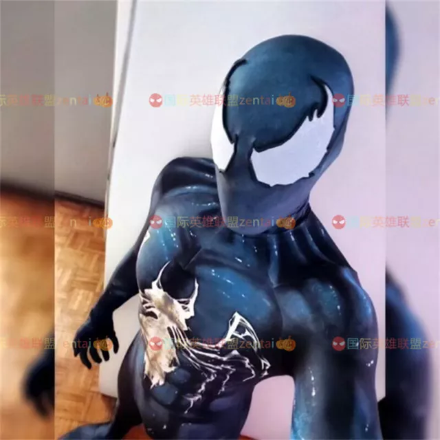 Symbiote Spider-Man Venom Jumpsuit Adult/Kid Cosp Costume Bodysuit Zentai Tight