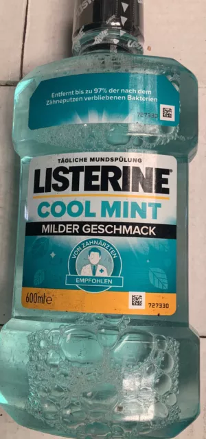 LISTERINE Mundspülung "COOL MINT" MILDER GESCHMACK 6 x 600ml