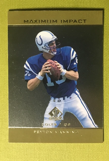 1998 SP Authentic Maximum Impact Peyton Manning RC.NM+.Tough SP A Beauty!