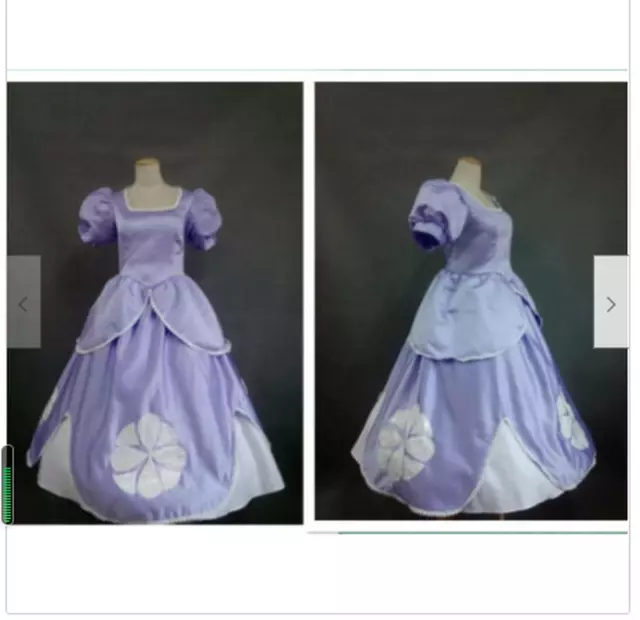 Vestido Adulto Princesa Sofia Sofia a Primeira Fantasia Cosplay GRÁTIS P&P