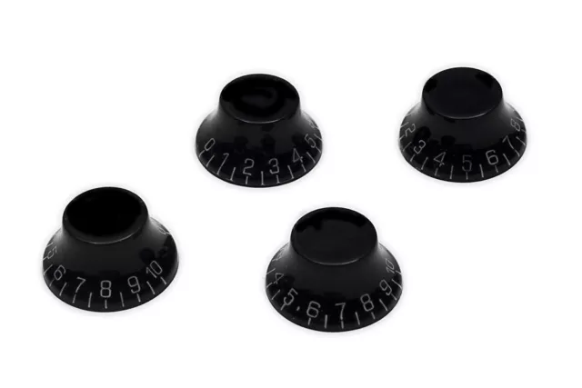 Set black Hat Speed Knob Gibson Epiphone Style - Set botones negros Les Paul