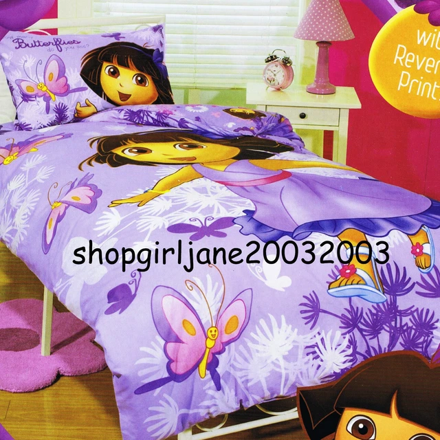 DORA THE EXPLORER How Many Butterflies Double/Full Bed Quilt Doona