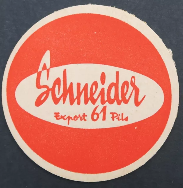 Sous-bock BIERE SCHNEIDER EXPORT 61 PILS beermat coaster 17