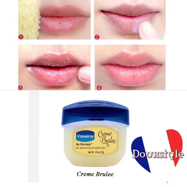Vaseina  Baume a lèvres à la crème brûlée   Lip Therapy lot de 2