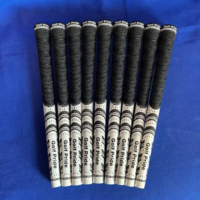 Genuine Golf Pride Multi Compound Black/White Golf Grips Std 60R Choose Quantity