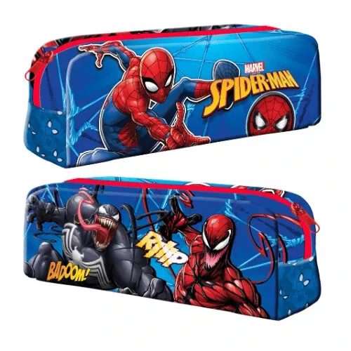 Estuche lápiz rectangular con cremallera rectangular Marvel Spiderman niños niños niños escuela (Reino Unido) 2