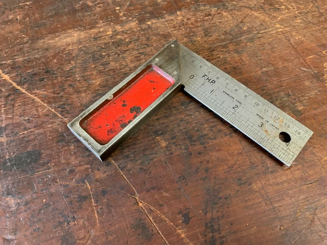 VINTAGE FHP SET Square No S578120 Try Square, Engineering made in Japan ...