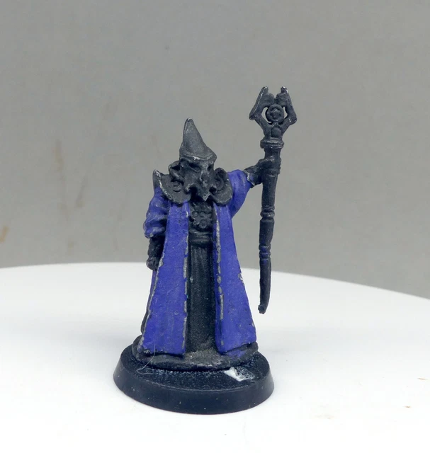 WARHAMMER FANTASY AOS High Elf Elves Mage Wizard Sword and Staff Metal