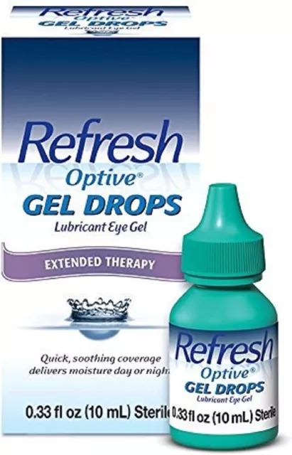 Refresh Optive Gel Drops Lubricant Eye Gel, 0.33 Fl Oz | Packaging May Vary