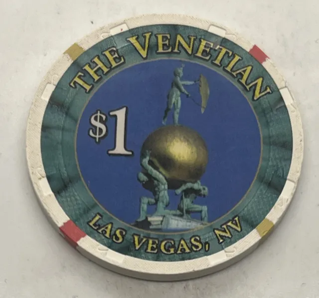 The Venetian - $1 Casino Chip - Las Vegas, NV - Paulson H&C 1999