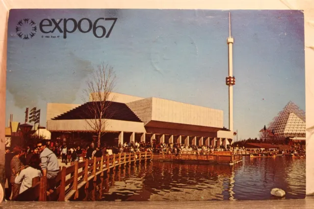 Canada Quebec Montreal Expo 67 Garden of the Stars Postcard Old Vintage Card PC
