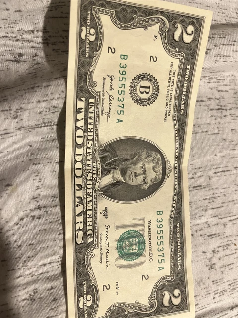Two dollar bill From Series 2017 A
