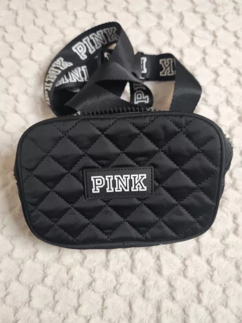 PINK Victoria's Secret Black Convertible Fanny Pack Shoulder/Waist Bag Casual