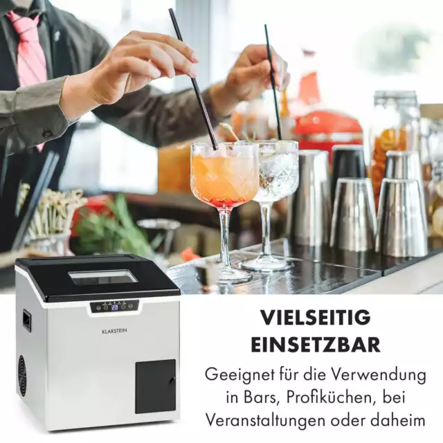 Eiswürfelmaschine Eiswürfelbereiter Icemaker Cube 400W 3L Wassertank 20kg/24h 2