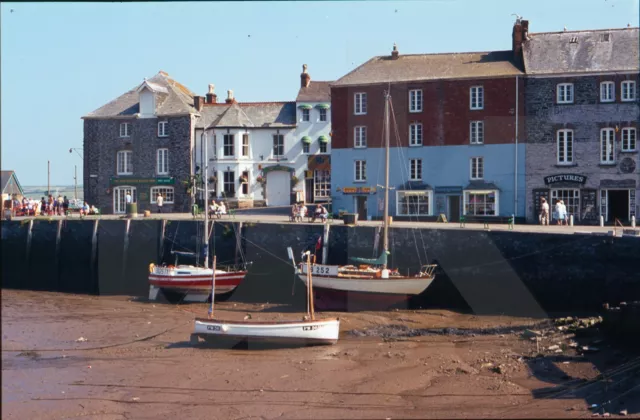 35 mm Rutsche: Cornwall: Padstow: Padstow Hafen: Ebbe; 1984 #16