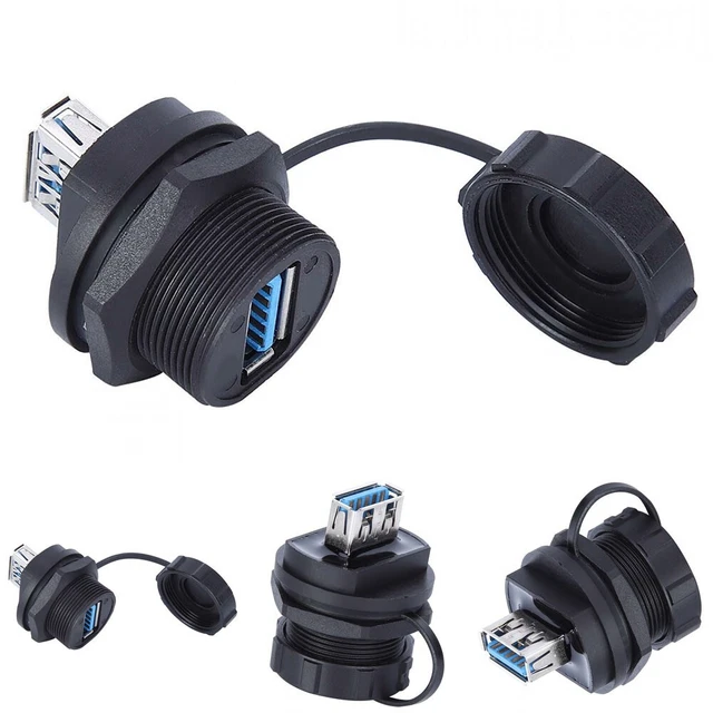 Imperméable Connecteur USB 1 PC Communication Feu Résistance Panneau Support