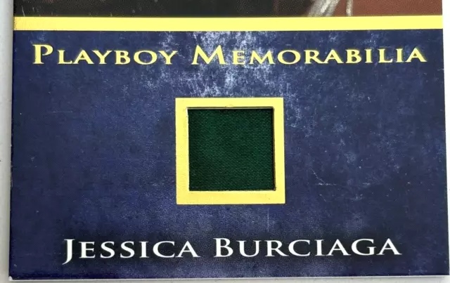 Playboy Authentic Memorabilia Card 11/25 ~ JESSICA BURCIAGA  (POTM FEB 2009)